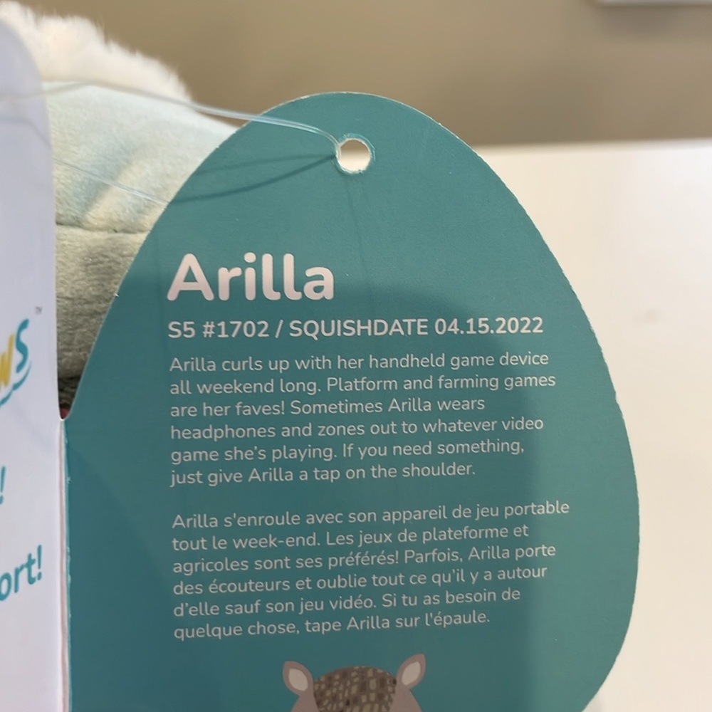 ⚡️NWT 5” Arilla the Winking Armadillo Squishmallow - Picture 5 of 5